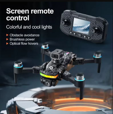 Picture of Remote Screen Display Drone WIFI FPV 4K Dual Camera Obstacle Avoidance Remote Control with Dual Battery Brushless Motor DH