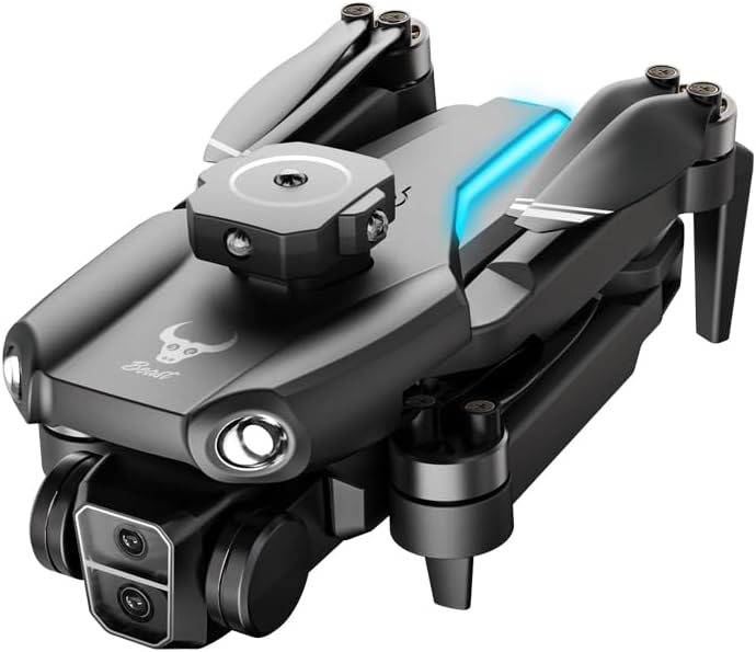 Picture of Drone Three-Axis Flow Positioning Brushless Motot Folding 4k Dual Camera Four-Sided Obstacle Avoidance Drones Black dgf