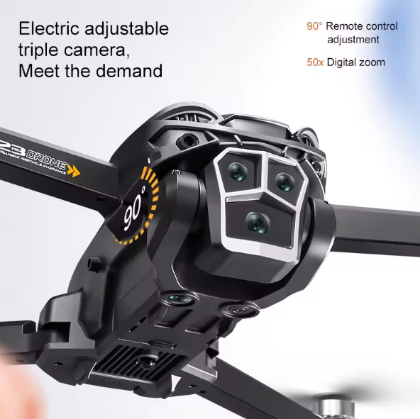 Picture of 2025 4k Drone Professional 3 Camera Drone  Wifi Fpv Fixed Point Hovering Intelligent 50x Video Drone Altitude Optical Avoidance Drone DH