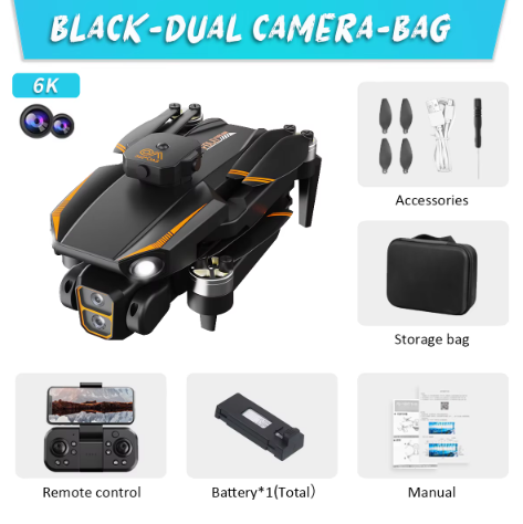 Picture of Obstacle Avoidance Sensor  Drone 4K Dual Camera Brushless Aerial Photography Quadcopter Optical Flow Positioning Drone Camera