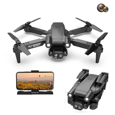 Picture of 2025 Brushless Motor Drone 4K Wide Angle Dual Camera Foldable Helicopter WIFI FPV Altitude Hold RC Quadcopter Dual Battery DH