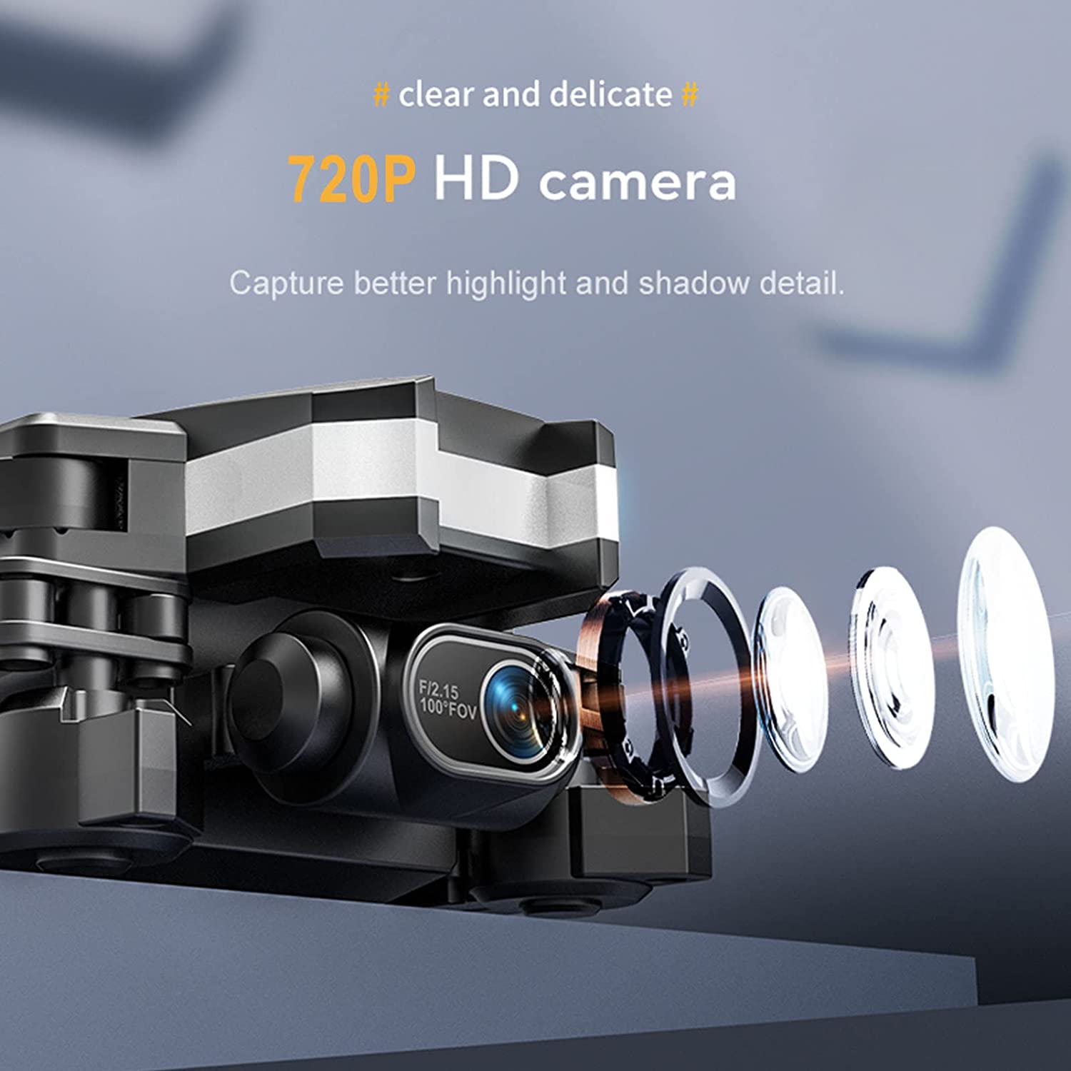 Picture of Drone XT8 Mini Drone with Lighting Dual Camera