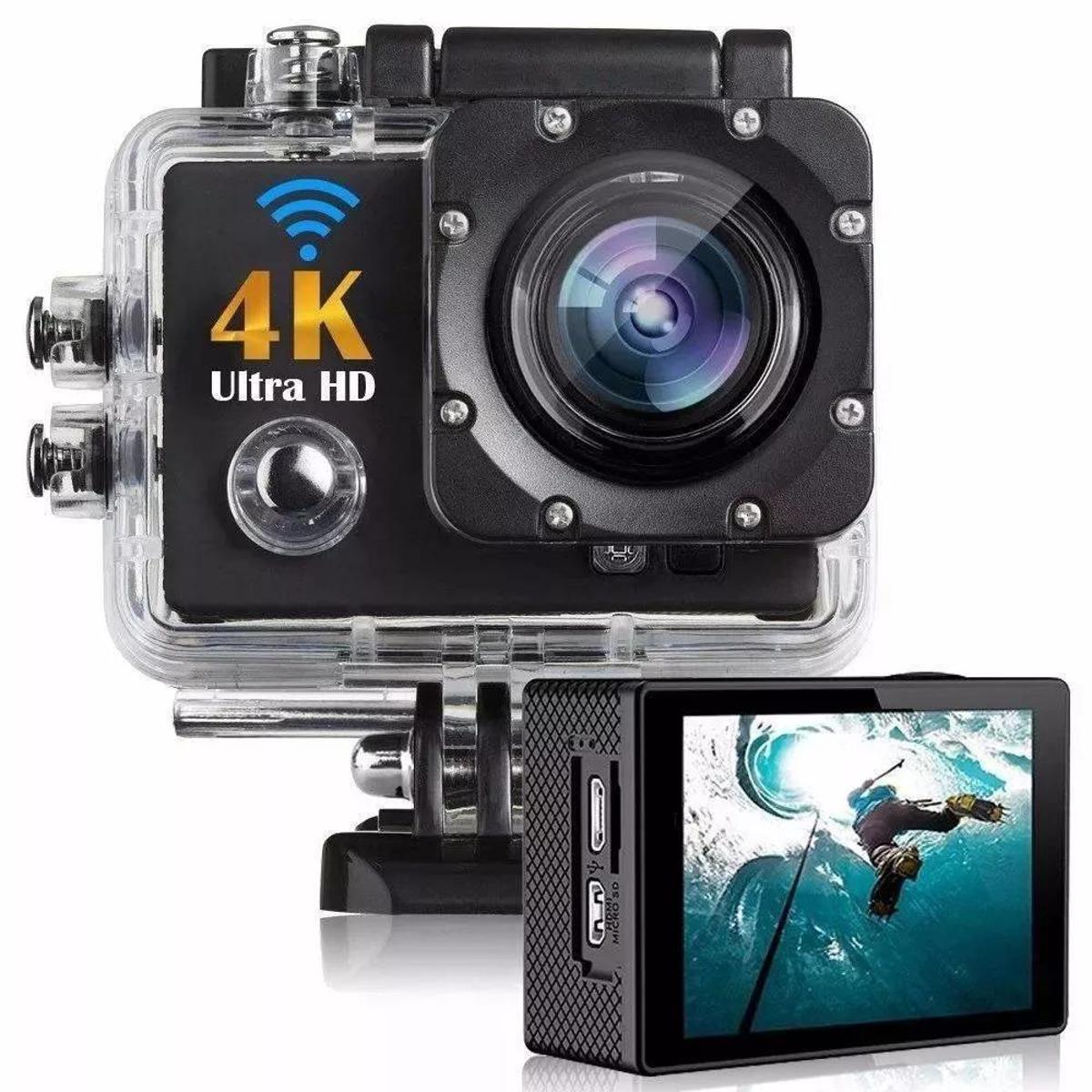 Picture of H9 Ultra HD 4K Action Camera H9 WiFi 2" LCD 30M Waterproof 170D Remote Control Helmet Bicycle Video Camera Outdoor Sport Camera