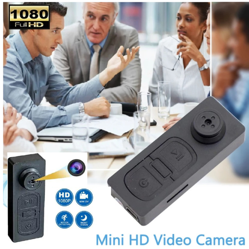 Picture of Digital Camera Button With 32GB Memory Supported- Black Button Cam