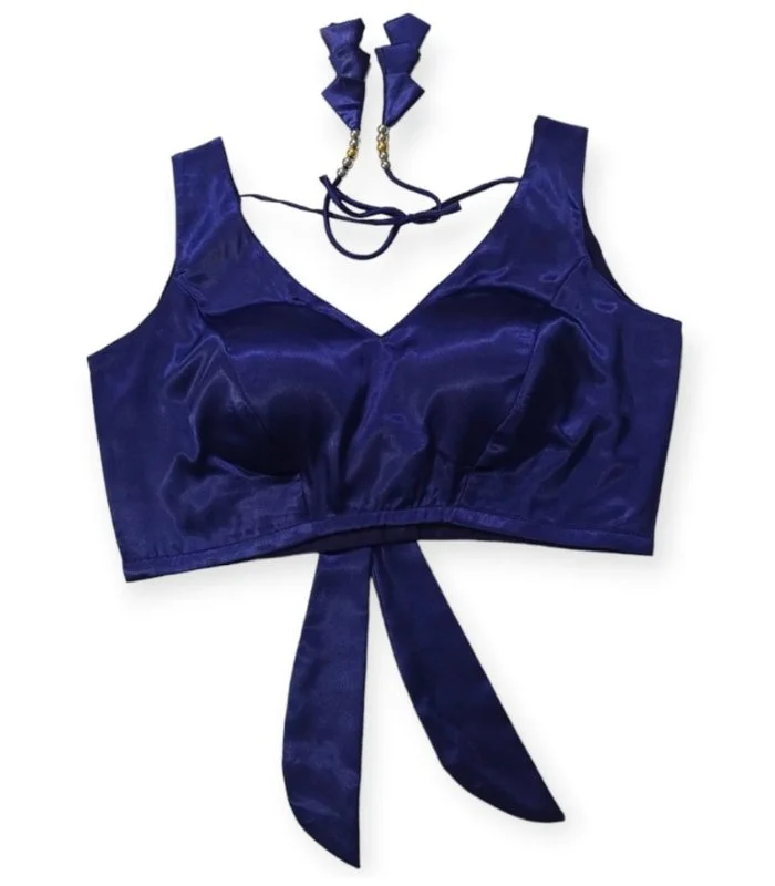 Picture of New Sleeveless Semi Backless Blouse For Women