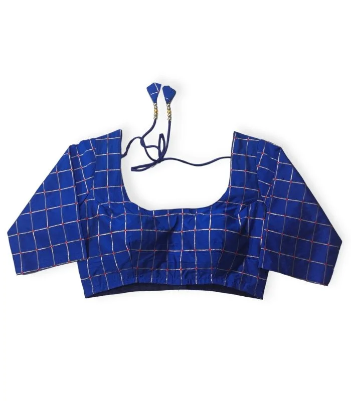 Picture of Royal Blue Half sleeve Blouse For Women
