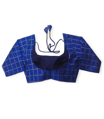 Picture of Royal Blue Half sleeve Blouse For Women