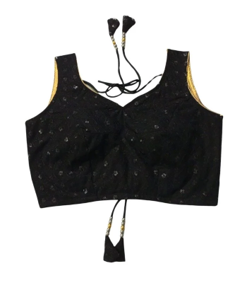 Picture of New Princess Cut Black Color Blouse For Women