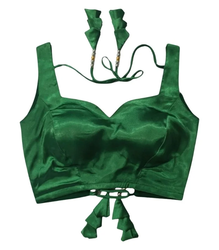 Picture of Sleeveless Semi Backless Blouse For Women