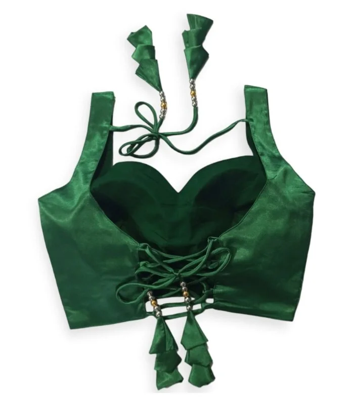 Picture of Sleeveless Semi Backless Blouse For Women