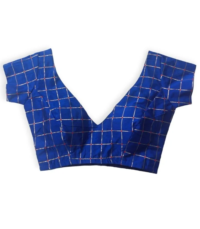 Picture of Royal Blue Latest Blouse For Women