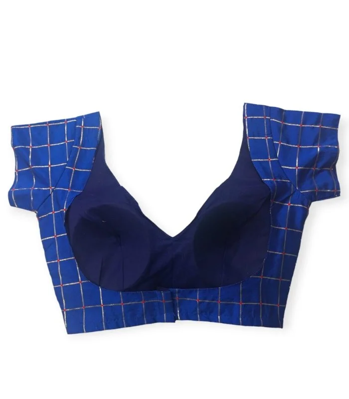 Picture of Royal Blue Latest Blouse For Women