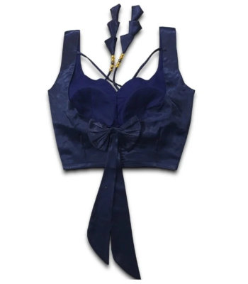 Picture of Sleeveless Semi Backless Blouse For Women