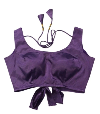 Picture of Purple Color Sleeveless Backless Blouse For Women