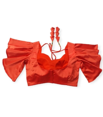 Picture of Princess Cut Backless Latest Blouse For Women