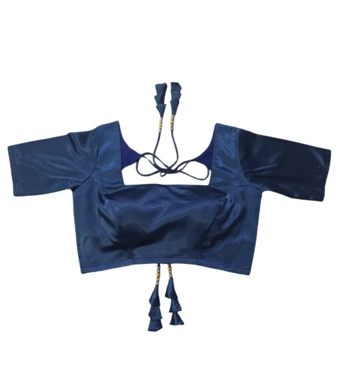 Picture of Latest Navy Blue Blouse For Women