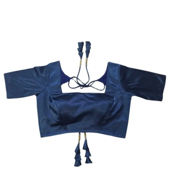 Picture of Latest Navy Blue Blouse For Women