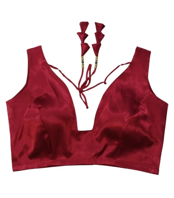 Picture of New Design Sleeveless and Semi Backless Blouse For Women