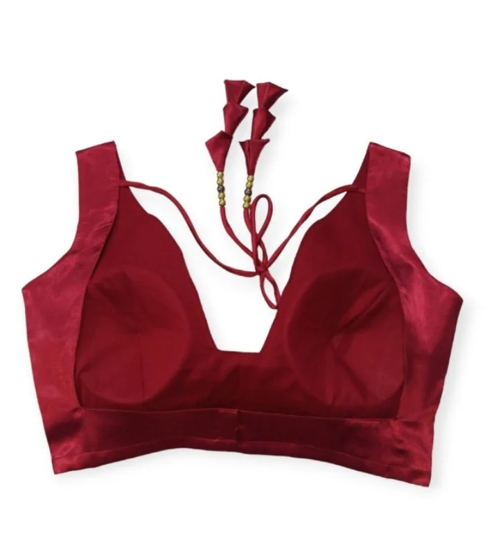 Picture of New Design Sleeveless and Semi Backless Blouse For Women