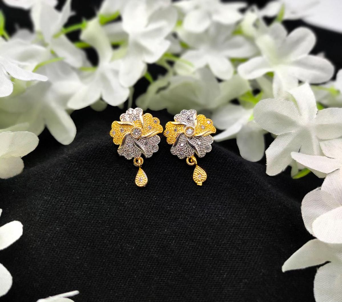 Picture of CZ Ear Tops For Women Made In India