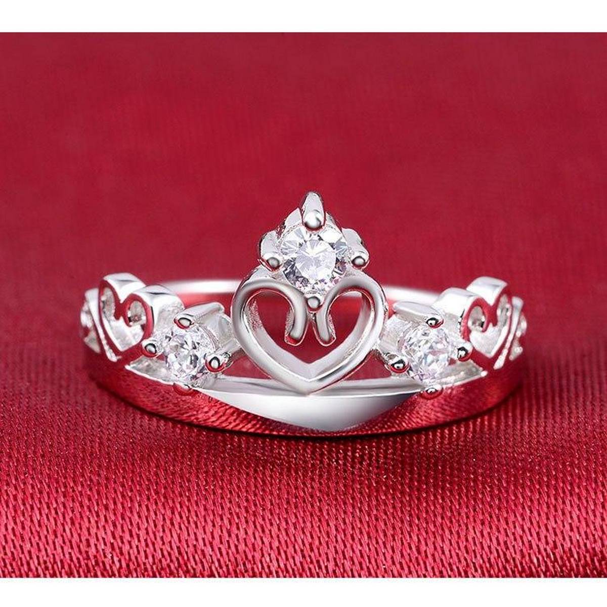 Picture of Queen Design Alloy Adjustable Finger Rings For Lady