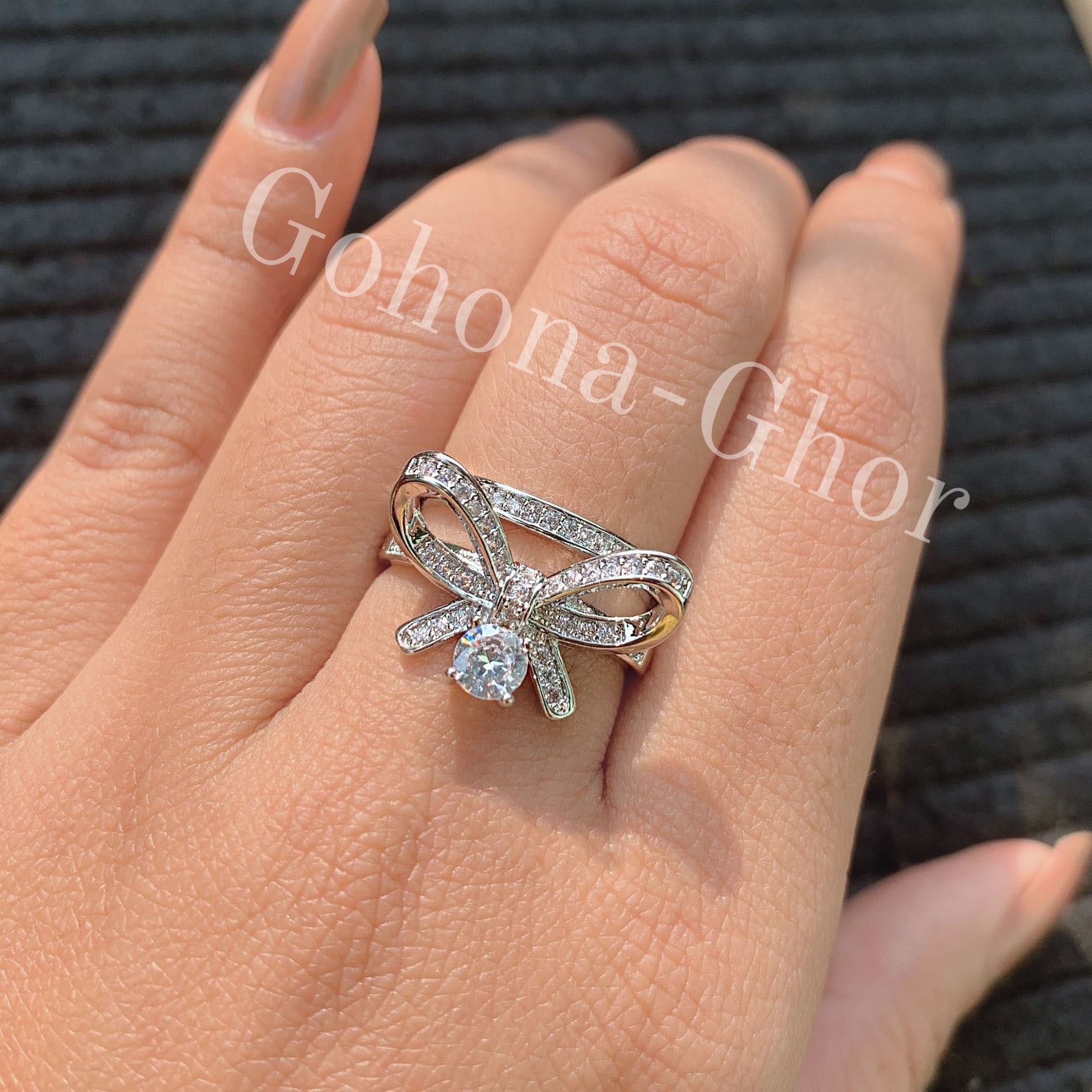 Picture of JESSICA BARA BETSIE RHINESTONE BOW RING / RING FOR GIRLS