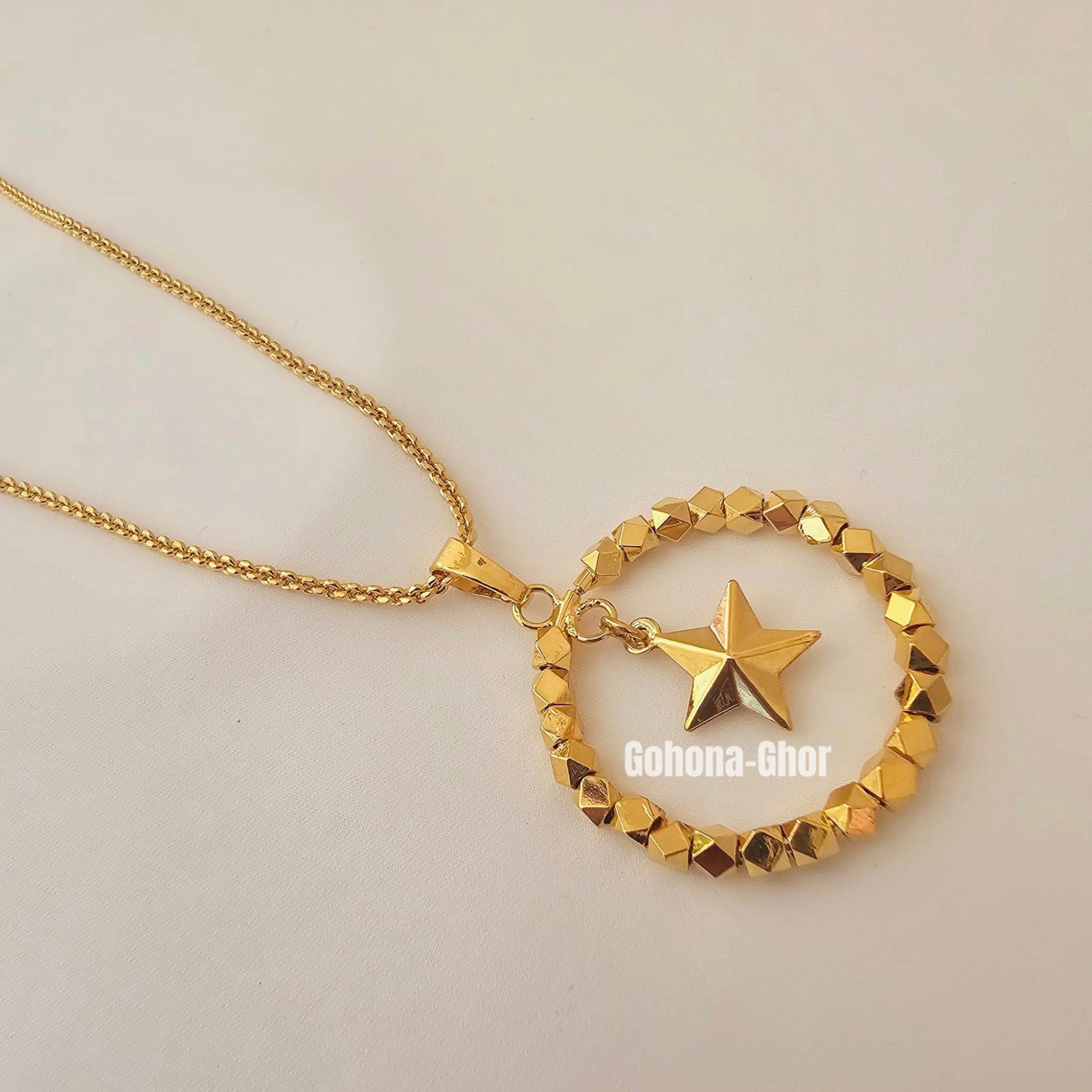 Picture of Luxury Design Xuping Jewelry Star Simple Open Circle Pendant Necklace For Girls