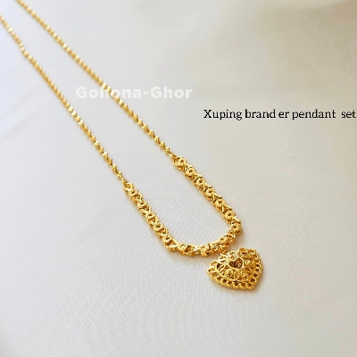 Picture of Elegant Classic Xuping Brander Love Shape Pendant Necklace Jewelry Gifts For Her