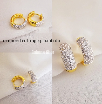 Picture of Xuping Gold Plated Premium Quality Diamond Cutting Beauty Earring