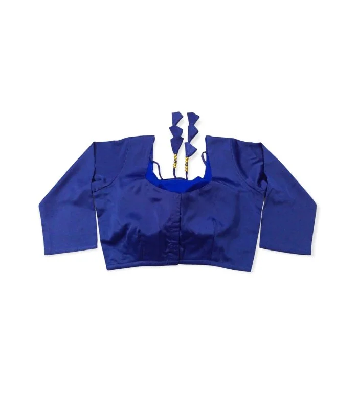 Picture of Blue Color Three Quarter Sleeve Blouse For Women