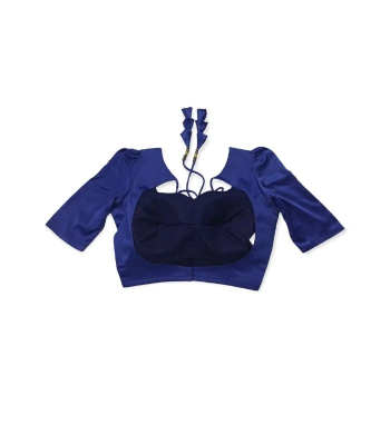 Picture of Blue Color Semi Backless Blouse For Women – Blouse