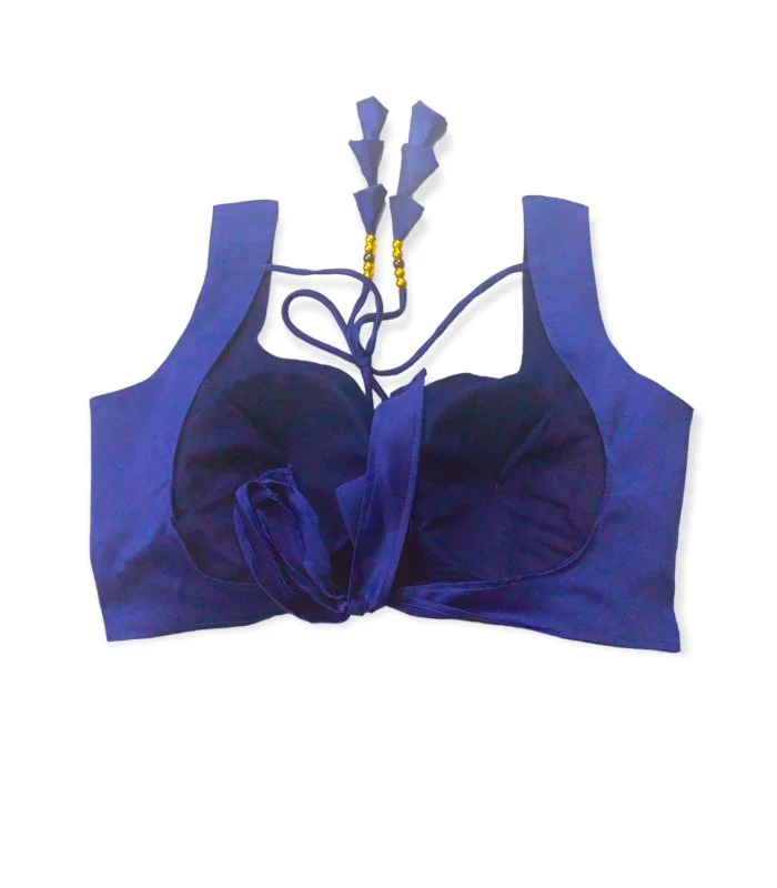 Picture of Blue Color Sleeveless Blouse For Women