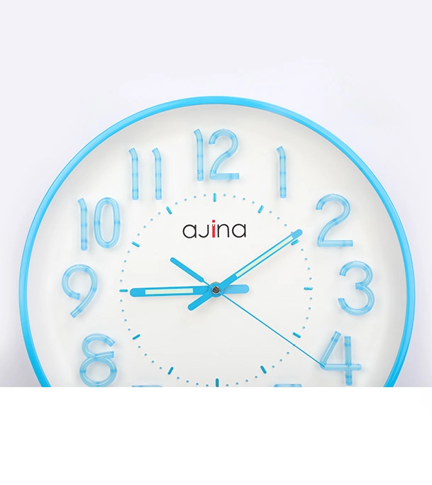 Picture of Ajina Maple Digit Round Wall Clock Blue 