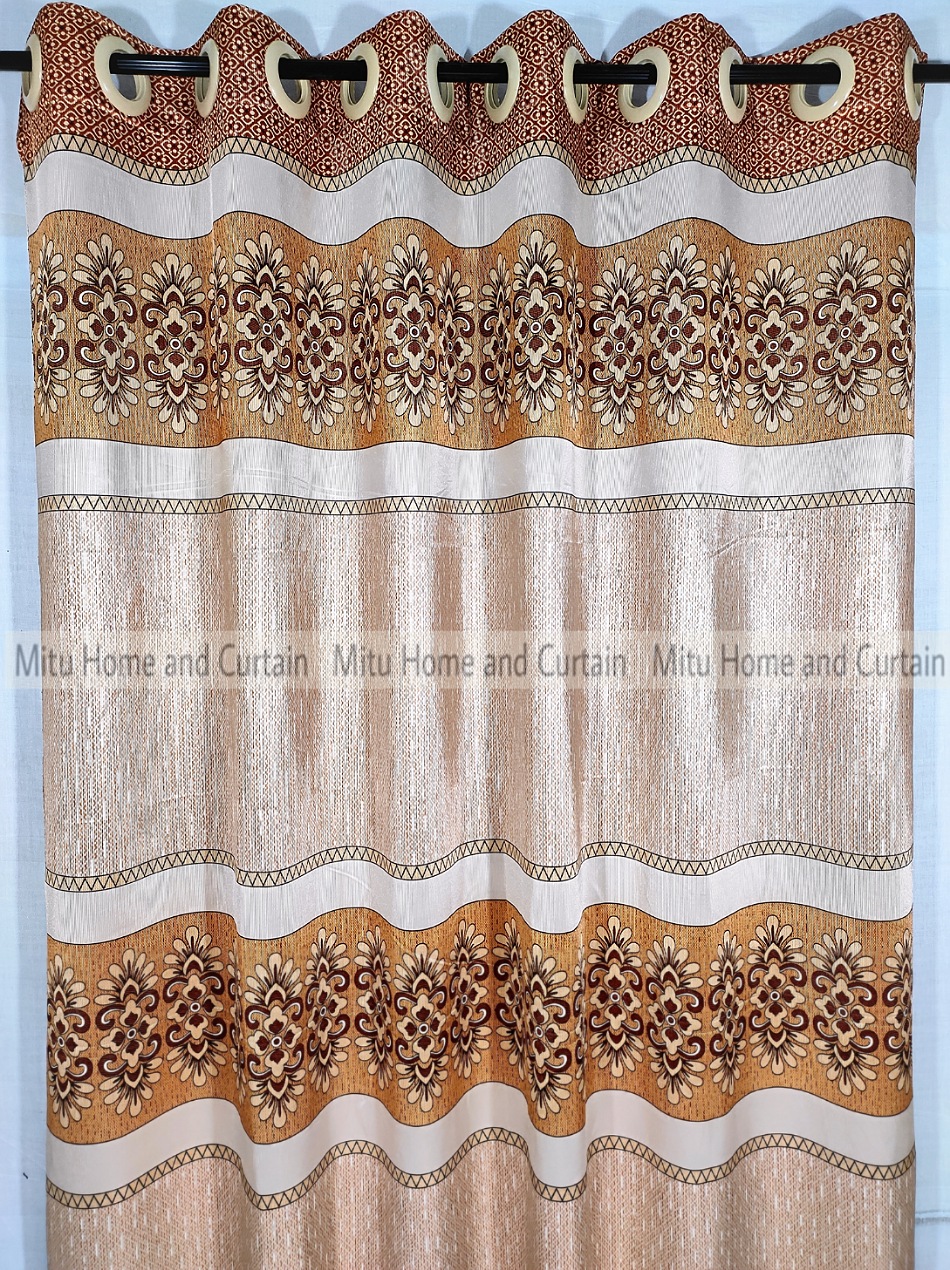 Buy curtain-porda-synthetic-curtains-thick-indian-porda-window-protector-6084-inch-classical-big-size-6-kuchi-curtain-golden-art at Best Price In Bangladesh