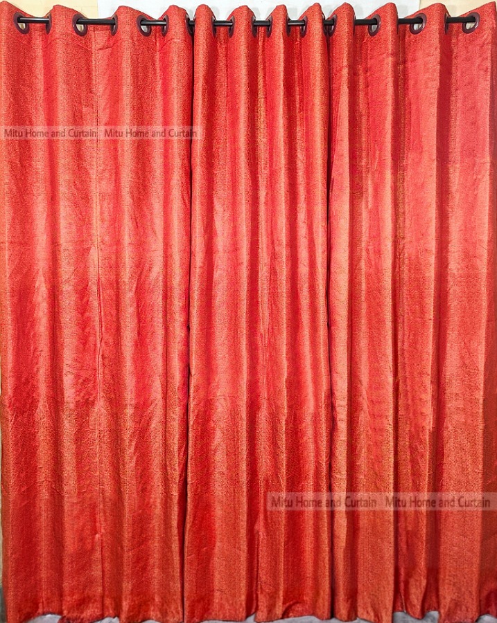 Buy curtain-porda-synthetic-curtains-net-denim-synthetic-curtain-window-protector-4580-inch-standard-size-solid-orange-blue-ash-4-kuchi-curtain at Best Price In Bangladesh