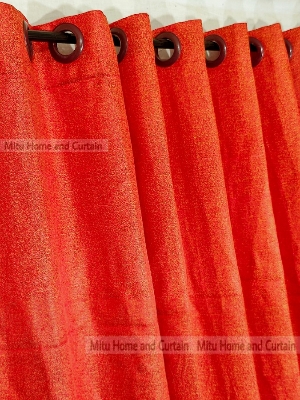 Buy curtain-porda-synthetic-curtains-net-denim-synthetic-curtain-window-protector-4580-inch-standard-size-solid-orange-blue-ash-4-kuchi-curtain at Best Price In Bangladesh