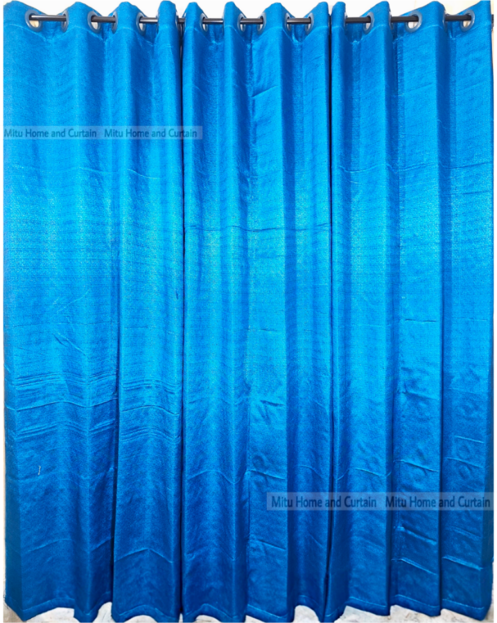 Buy curtain-porda-synthetic-curtains-net-denim-synthetic-curtain-window-protector-4580-inch-standard-size-solid-blue-4-kuchi-curtain at Best Price In Bangladesh