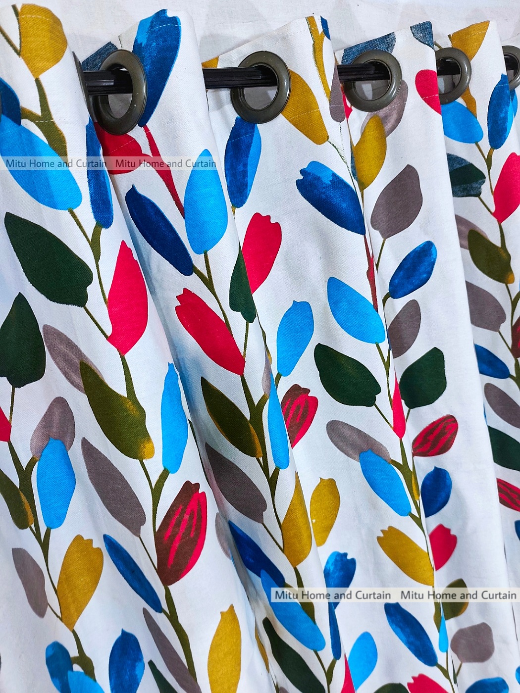 Buy curtain-porda-thick-denim-cotton-curtains-export-quality-window-protector-4382-inch-standard-size-4-kuchi-curtain-white-canvas-art at Best Price In Bangladesh