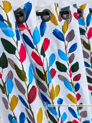 Buy curtain-porda-thick-denim-cotton-curtains-export-quality-window-protector-4382-inch-standard-size-4-kuchi-curtain-white-canvas-art at Best Price In Bangladesh