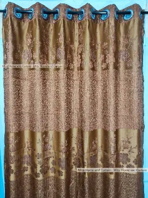 Buy curtain-porda-synthetic-blackout-curtains-thick-china-porda-window-protector-6084-inch-classical-big-size-6-kuchi-curtain-brown-flower at Best Price In Bangladesh