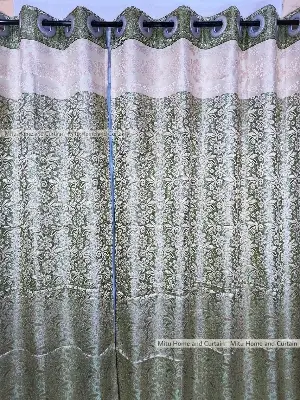 Buy curtain-porda-synthetic-blackout-curtains-thick-china-porda-window-protector-6084-inch-classical-big-size-6-kuchi-curtain-olive-flower at Best Price In Bangladesh
