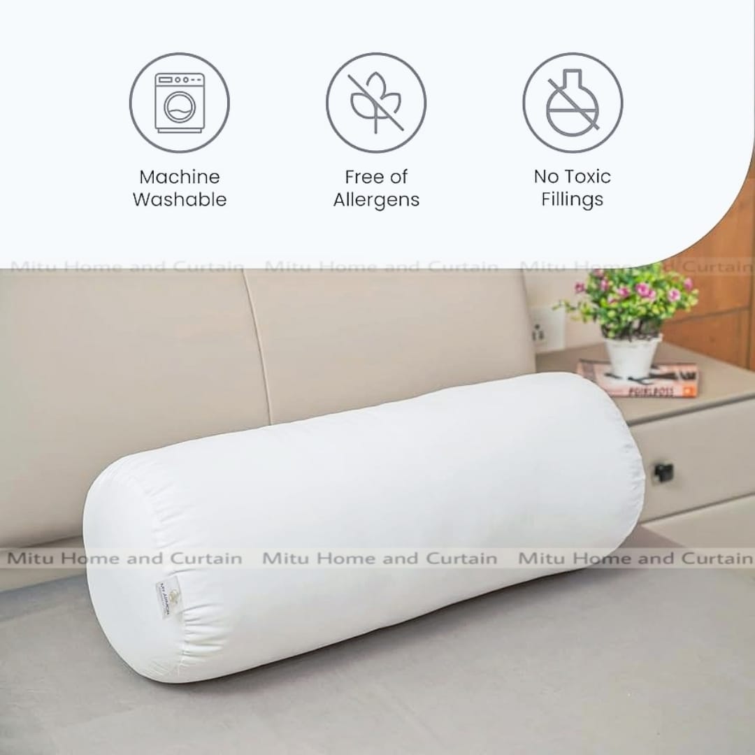 Buy exclusive-korean-fiber-side-pillow-bolster-pillow-standard-3832-size-cotton-fabric-kolbalish-white-1-pcs at Best Price In Bangladesh