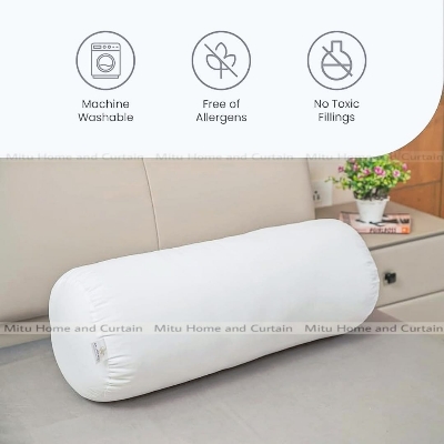 Buy exclusive-korean-fiber-side-pillow-bolster-pillow-standard-3832-size-cotton-fabric-kolbalish-white-1-pcs at Best Price In Bangladesh