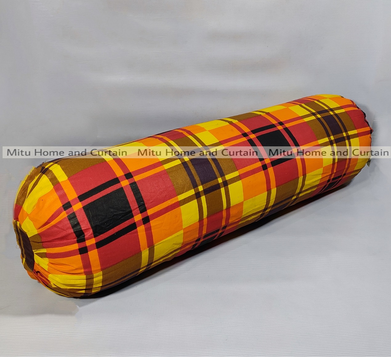 Picture of Side Pillow Cover Kol Balish Cover 1 Pcs | Standard 38 * 32 Inch Pillow Protector - Available in Green, Pink, Red, Brown, Ash, Purple, Blue