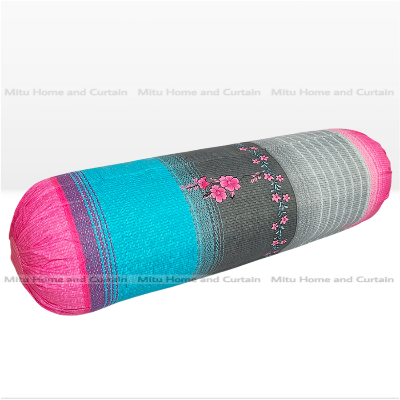 Picture of Side Pillow Cover Kol Balish Cover 1 Pcs | Standard 38 * 32 Inch Pillow Protector - Available in Green, Pink, Red, Brown, Ash, Purple, Blue