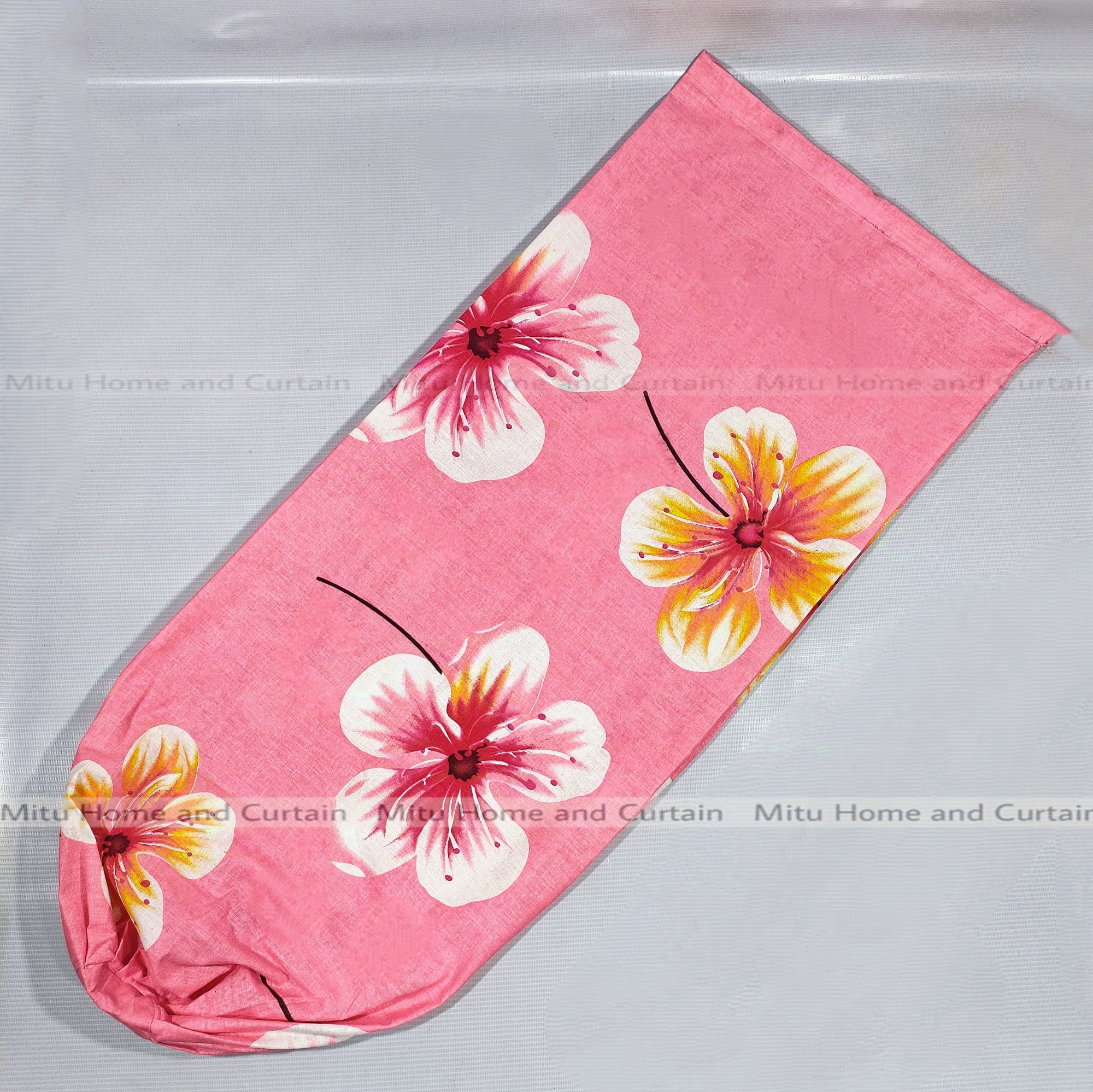 Picture of Side Pillow Cover Kol Balish Cover 1 Pcs | Standard 38 * 32 Inch Pillow Protector - Available in Green, Pink, Red, Brown, Ash, Purple, Blue