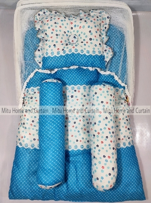 Buy baby-set-baby-bedding-set-baby-bed-set-with-mosquito-net-new-born-baby-pillow-baccah-der-balish-set-for-newborn-0-25-year-baby-red-pink-green-blue-rainbow at best price in Bangladesh