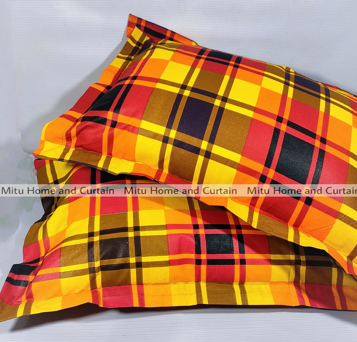 Picture of Pillow Cover Balish cover Pillow protector Head pillow cover Cotton pillow cover 18*26 standard size 2pcs Red , Pink , Gray , Purple , Blue , Green