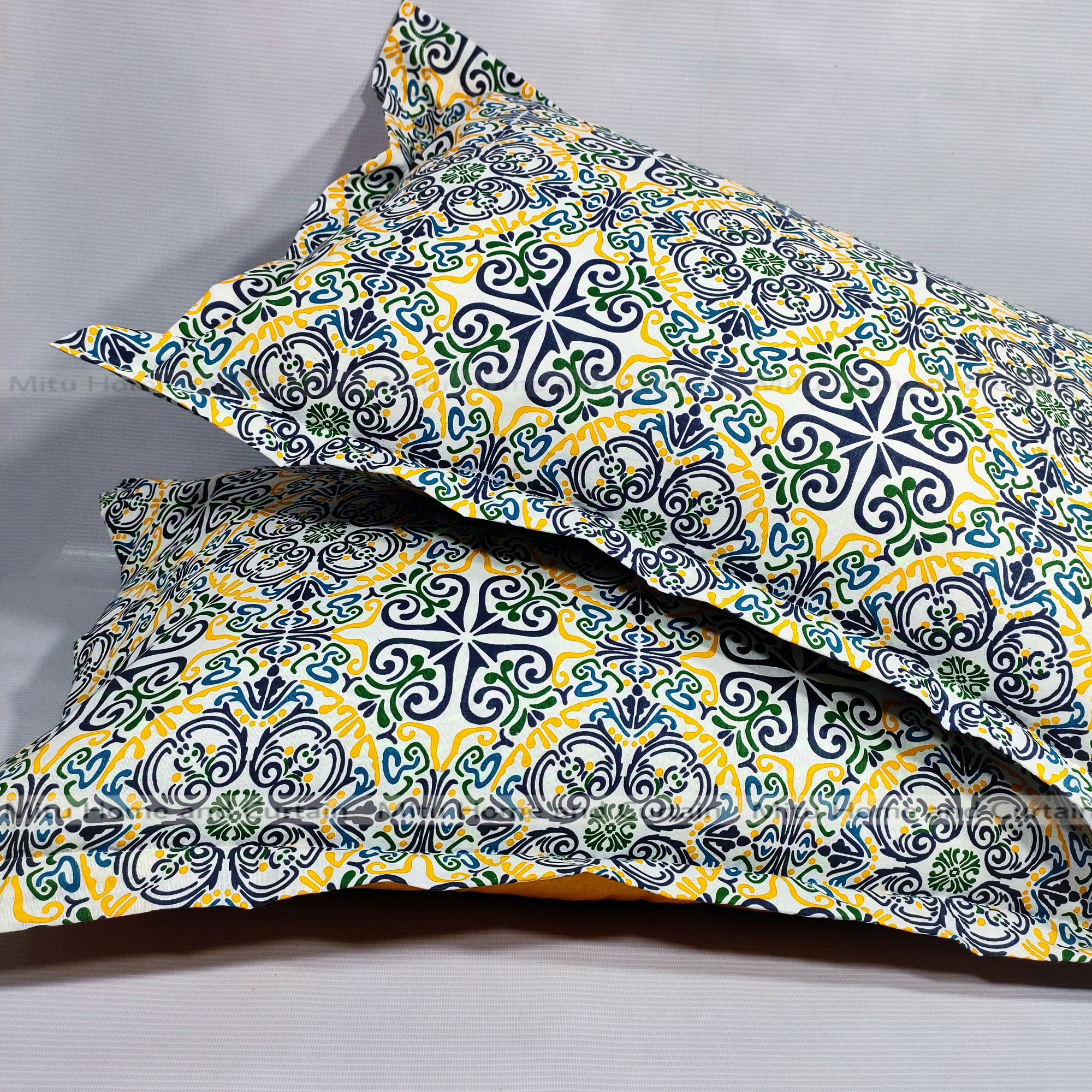 Picture of Pillow Cover Balish cover Pillow protector Head pillow cover Cotton pillow cover 18*26 standard size 2pcs Red , Pink , Gray , Purple , Blue , Green