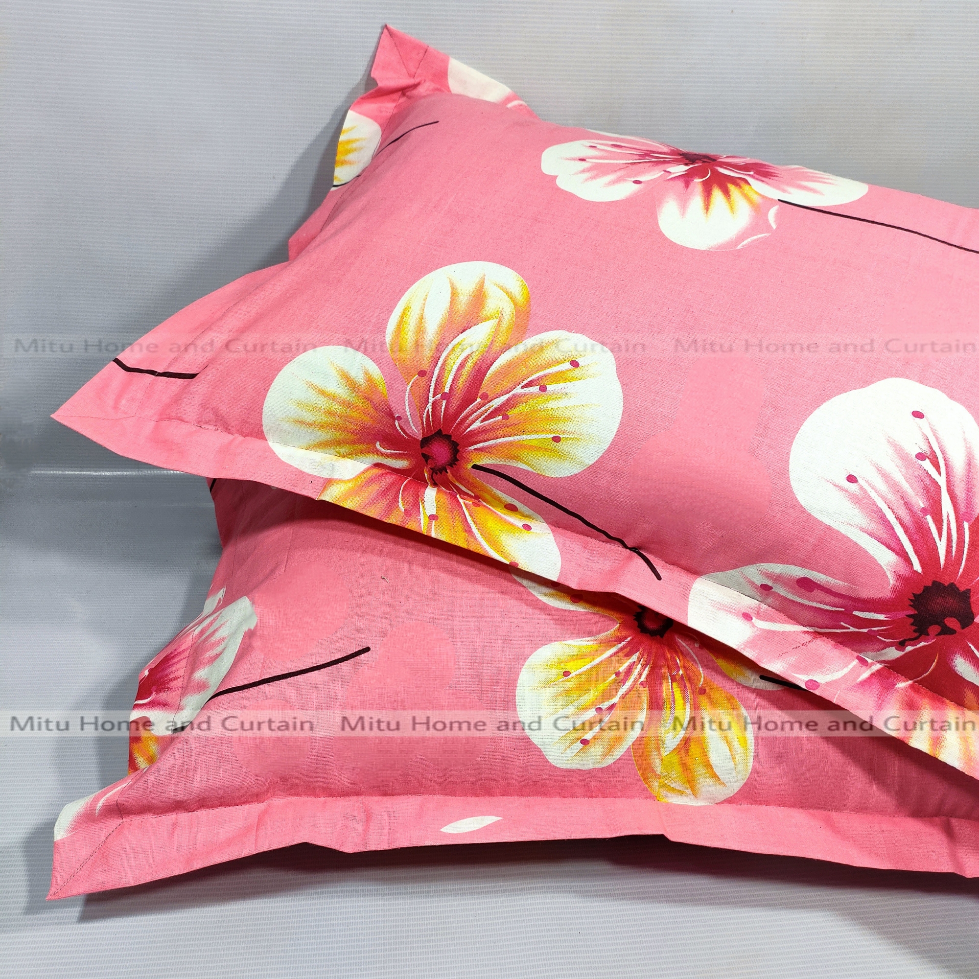 Picture of Pillow Cover Balish cover Pillow protector Head pillow cover Cotton pillow cover 18*26 standard size 2pcs Red , Pink , Gray , Purple , Blue , Green